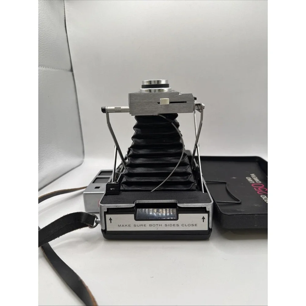 Vintage 1960s Polaroid Automatic 250 Land Camera With Case And Manuals